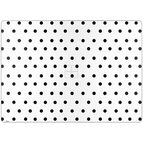 White and Black Polka Dots Surface Laptop 7 13.8in Skin