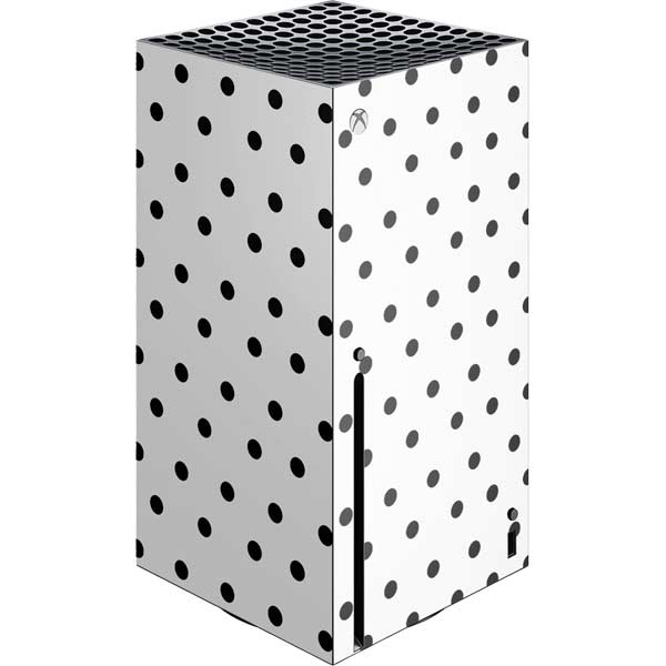 White and Black Polka Dots Xbox Series X Skins