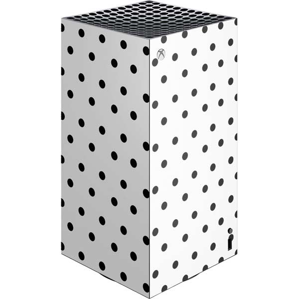 White and Black Polka Dots Xbox Series X Skins