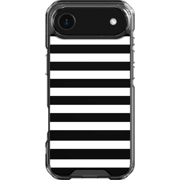 White and Black Stripes iPhone 17 Air Clear Case