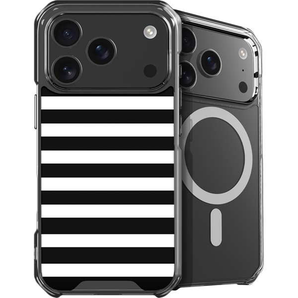 White and Black Stripes iPhone 17 Pro MagSafe Case