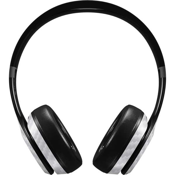 White Carbon Fiber Specialty Texture Material Beats Studio Pro Wireless Headphones Skin