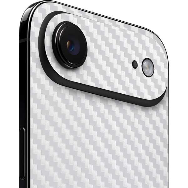 White Carbon Fiber Specialty Texture Material iPhone 17 Air Skin