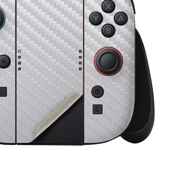 White Carbon Fiber Specialty Texture Material Nintendo Switch 2 (2025 ...