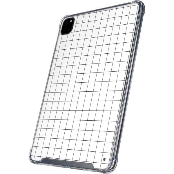 White Grid iPad Cases