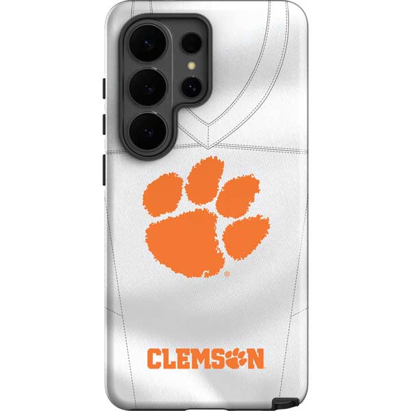 Clemson University White Jersey Galaxy S26 Ultra Impact Case