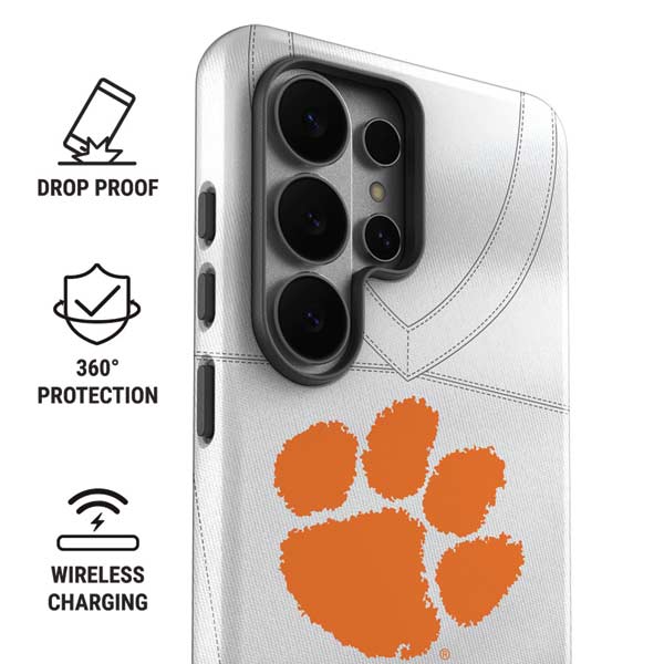 Clemson University White Jersey Galaxy S26 Ultra Impact Case