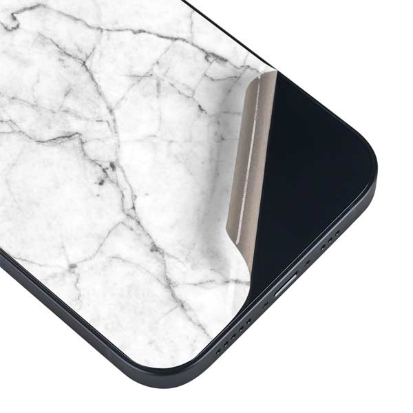 White Marble iPhone 15 Skin