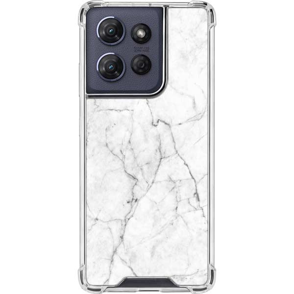White Marble Moto G Power 5G (2025) Clear Case White Marble Moto G Power 5G (2025) Clear Case