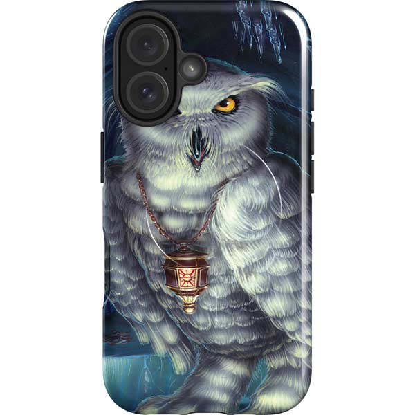 White Owl by Ed Beard Jr iPhone 16 Magsafe Impact Case