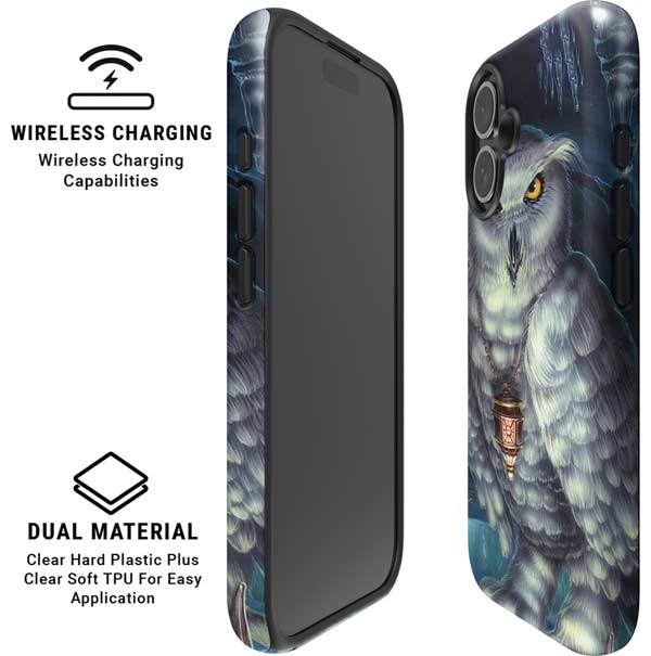 White Owl by Ed Beard Jr iPhone 16 Magsafe Impact Case