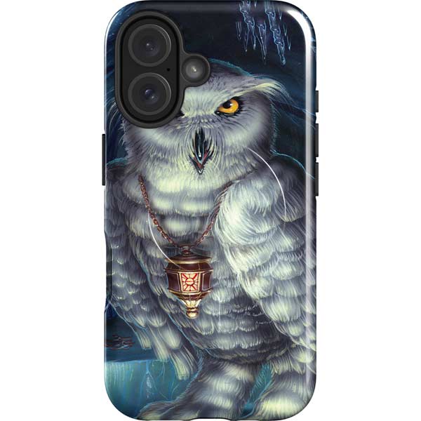 White Owl by Ed Beard Jr iPhone 16 Plus Magsafe Impact Case