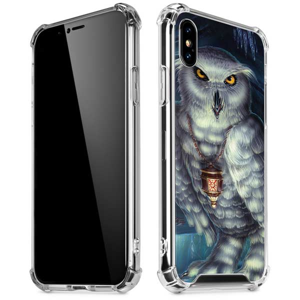 White Owl by Ed Beard Jr iPhone X/XS Clear Case