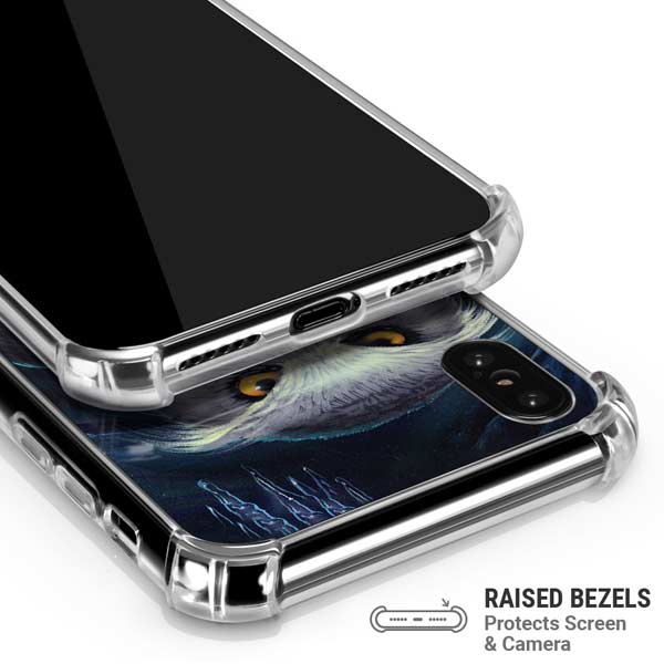 White Owl by Ed Beard Jr iPhone X/XS Clear Case