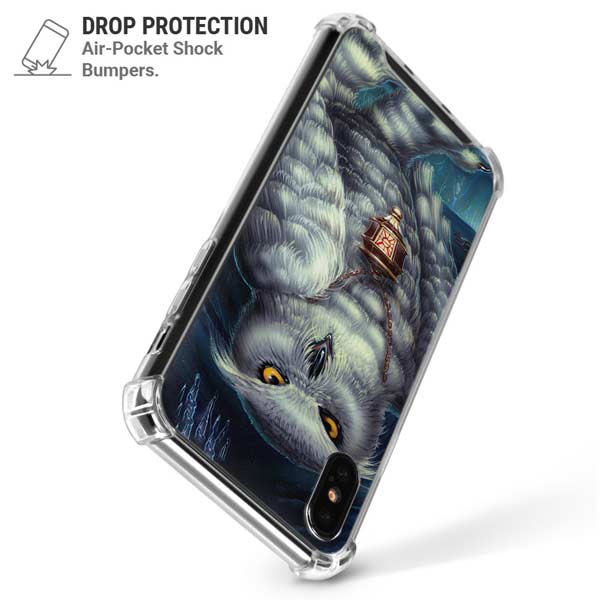 White Owl by Ed Beard Jr iPhone X/XS Clear Case