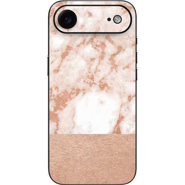 White Rose Gold Marble iPhone 17 Air Skin