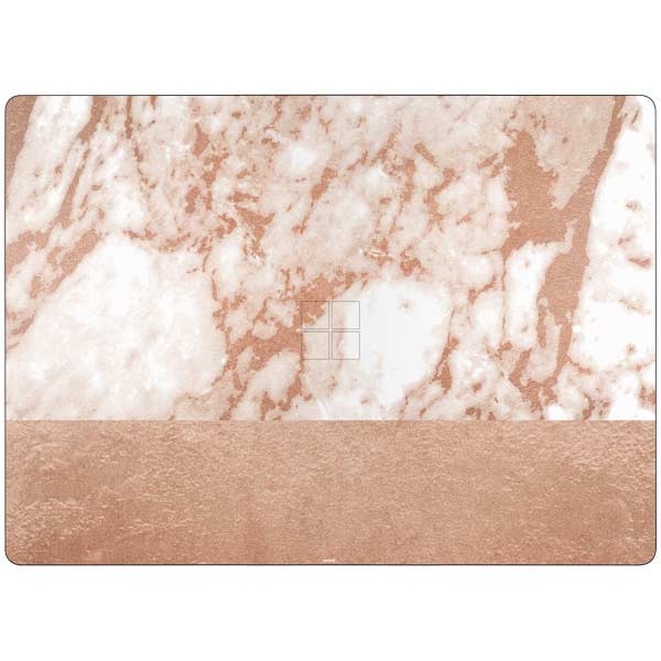 White Rose Gold Marble Surface Laptop 7 15in Skin