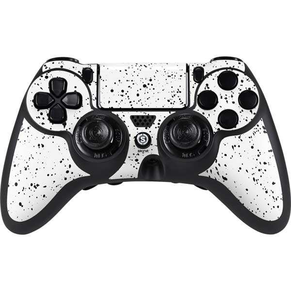 White Speckle PlayStation PS4 Skins