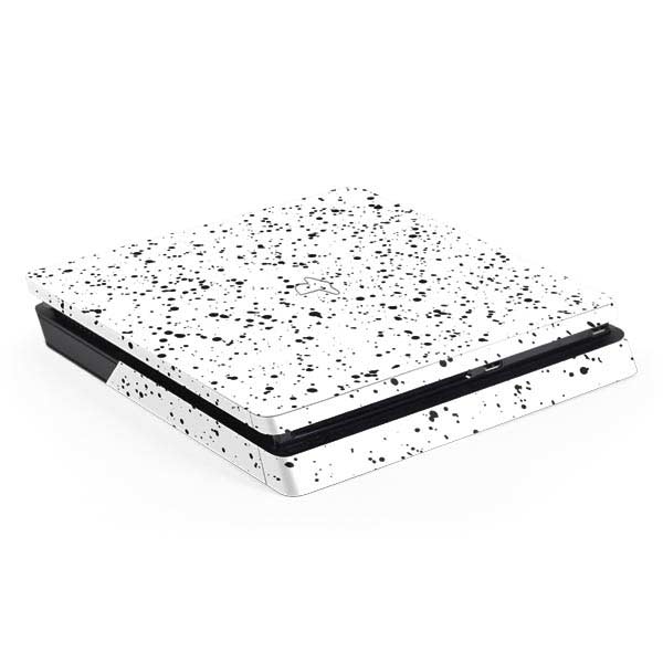White Speckle PlayStation PS4 Skins