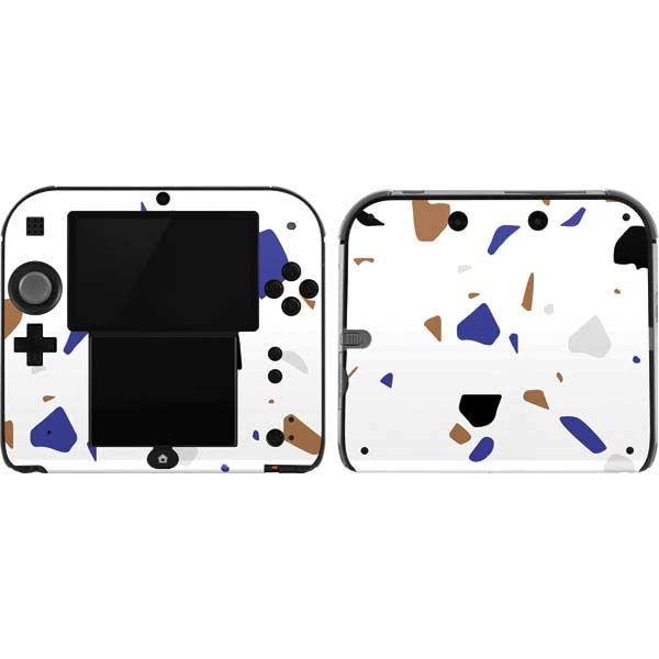 White Terrazzo Nintendo Skins