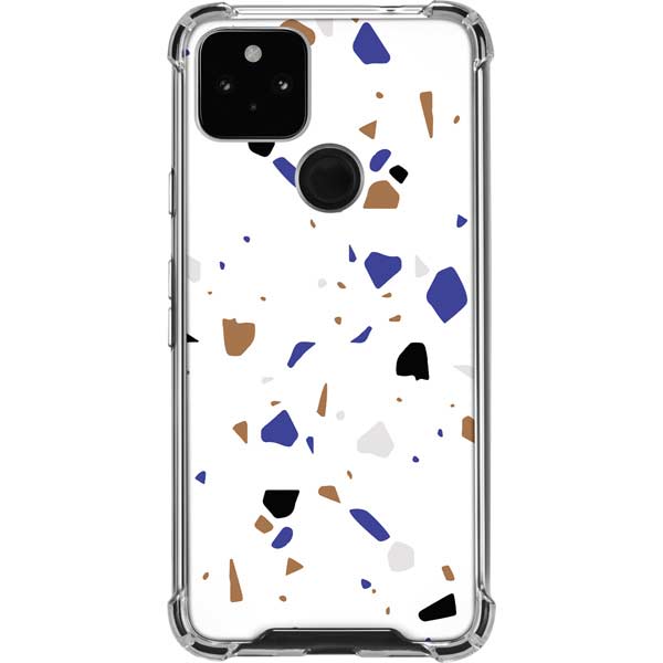 White Terrazzo Pixel Cases