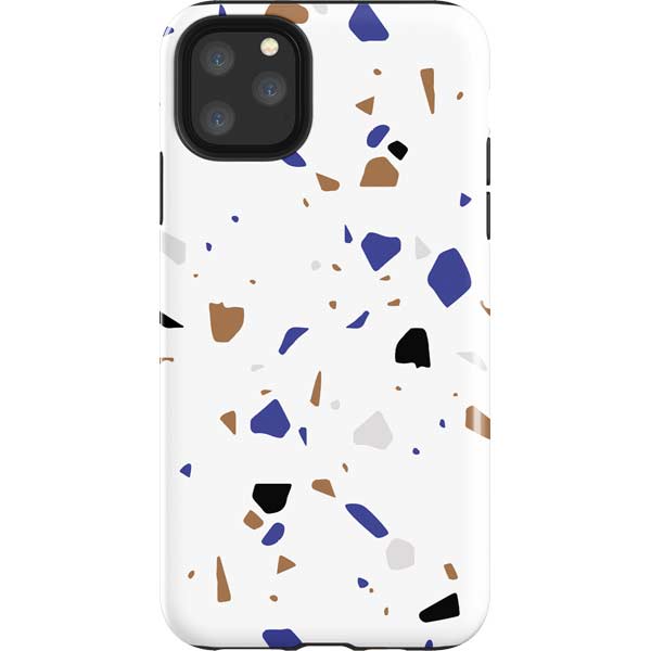 White Terrazzo iPhone Cases