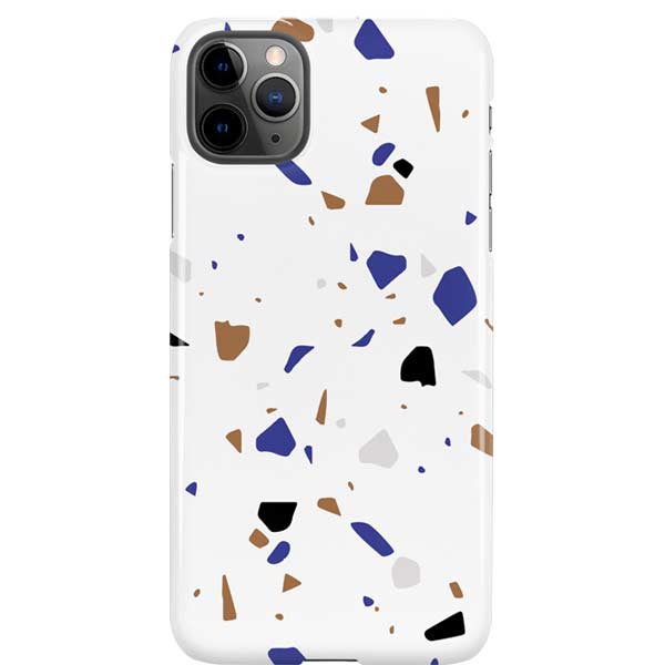 White Terrazzo iPhone Cases