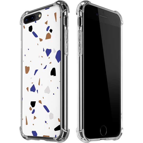 White Terrazzo iPhone Cases