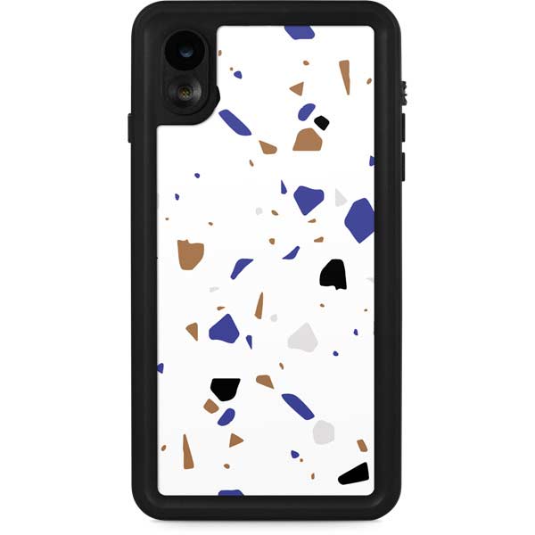 White Terrazzo iPhone Cases