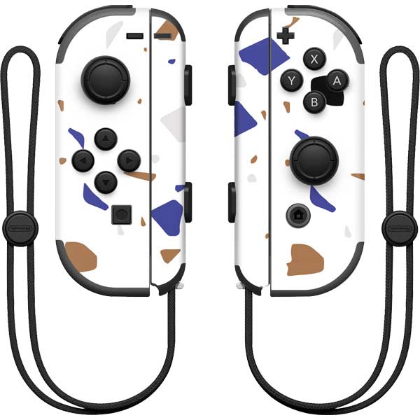 White Terrazzo Nintendo Skins