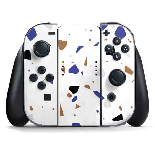 White Terrazzo Nintendo Skins