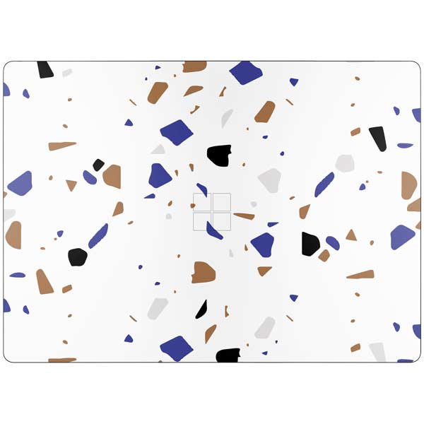 White Terrazzo Surface Laptop 7 15in Skin