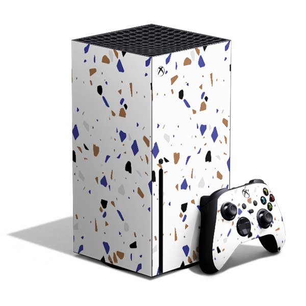 White Terrazzo Xbox Series X Skins