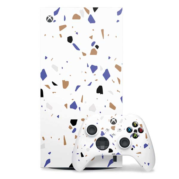 White Terrazzo Xbox Series X Skins