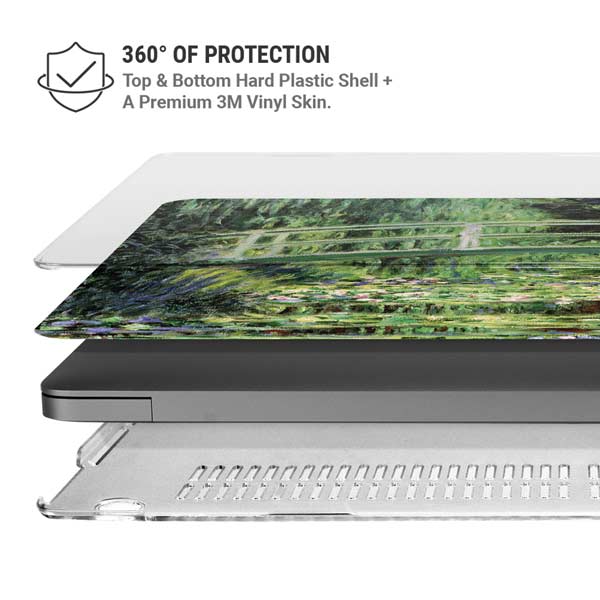 White Waterlilies, 1899 by Monet MacBook Pro 14in (2021-24) Case plus Skin