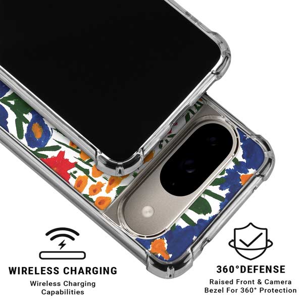 Bouffants and Broken Hearts Wild Garden 4 Google Pixel 10 Clear Case