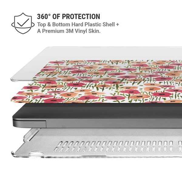 Bouffants and Broken Hearts Wild Garden MacBook Pro 14in (2021-24) Case plus Skin