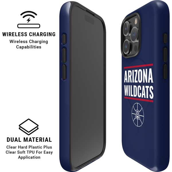 University of Arizona Wildcats Basketball Mark iPhone 16 Pro Magsafe Impact Case