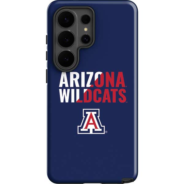 University of Arizona Wildcats Logo Split Blue Galaxy S26 Ultra Impact Case