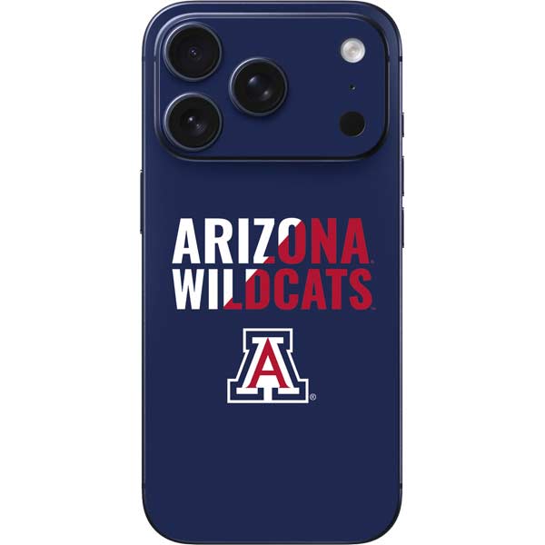University of Arizona Wildcats Logo Split Blue iPhone 17 Pro Max Skin
