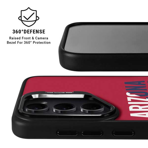 University of Arizona Wildcats Logo Split Red Galaxy S26 Plus Kickstand Case