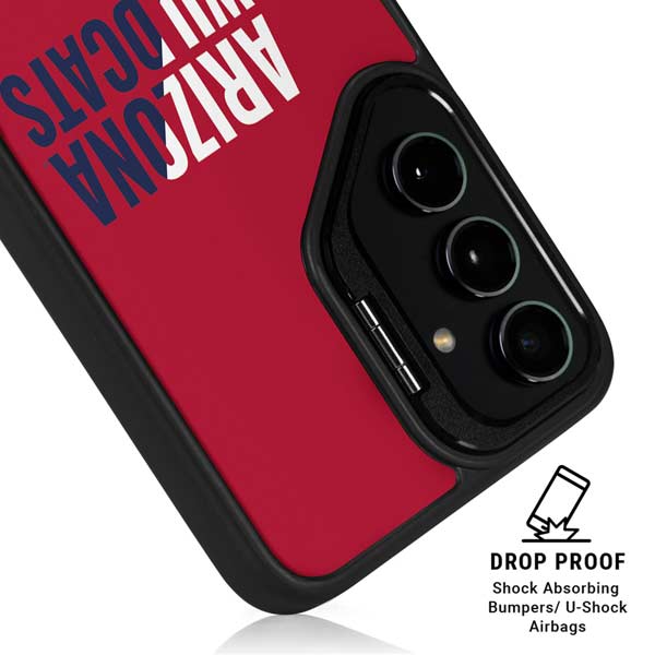 University of Arizona Wildcats Logo Split Red Galaxy S26 Plus Kickstand Case