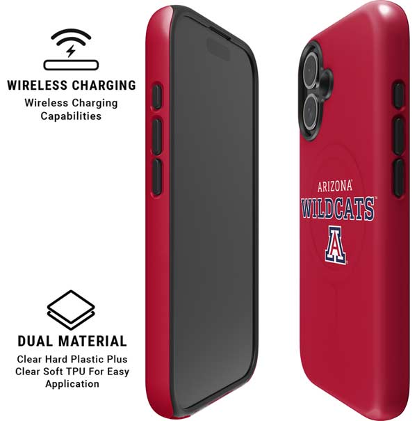 University of Arizona Wildcats Red iPhone 16 Plus Magsafe Impact Case
