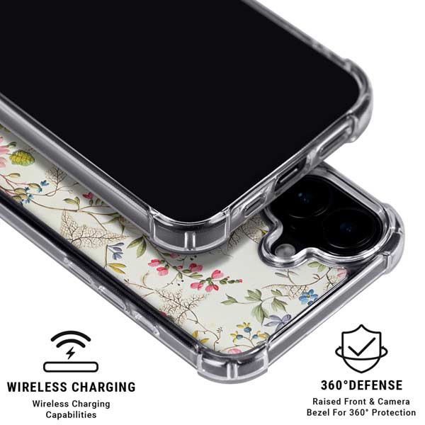 Wildflowers by William Kilburn iPhone 16 Plus Clear Case