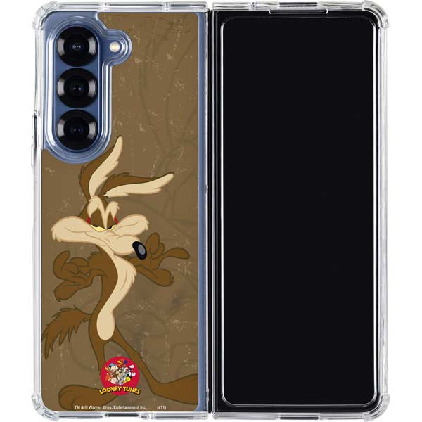 Looney Tunes Wile E Coyote Double Galaxy Z Fold7 Clear Case