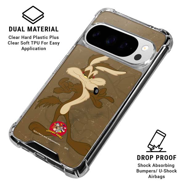 Looney Tunes Wile E Coyote Double Google Pixel 10 Pro XL Clear Case