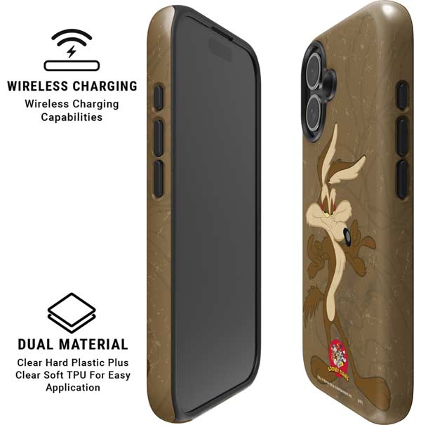 Looney Tunes Wile E Coyote Double iPhone 16 Magsafe Impact Case