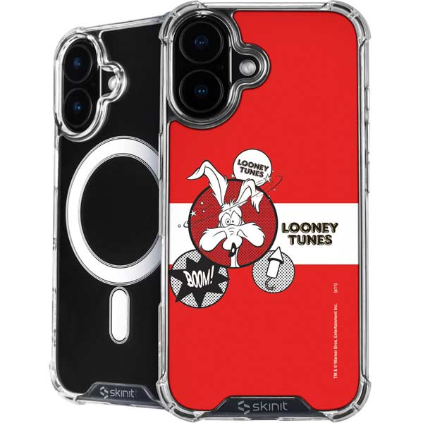 Looney Tunes Wile E Coyote Red Stripes iPhone 17 MagSafe Case