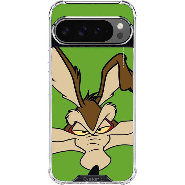 Looney Tunes Wile E Coyote Zoomed In Google Pixel 10 Pro XL Clear Case