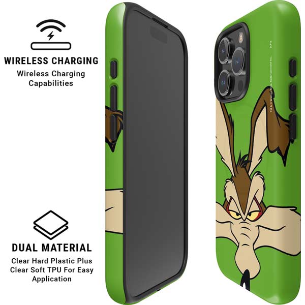 Looney Tunes Wile E Coyote Zoomed In iPhone 16 Pro Max Magsafe Impact Case